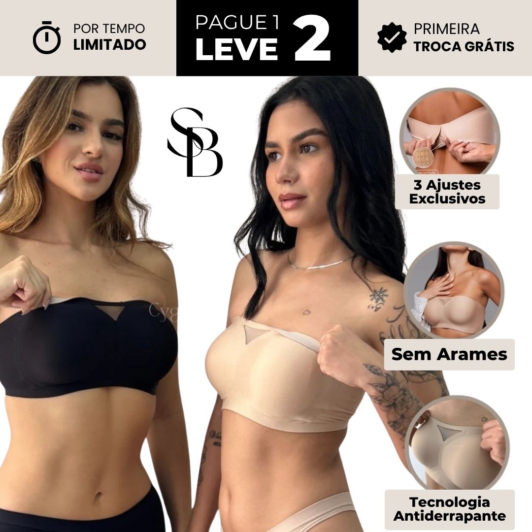 Sutiã Ultra Flex Antiderrapante - [Compre 1 Leve 2] + Brinde Exclusivo